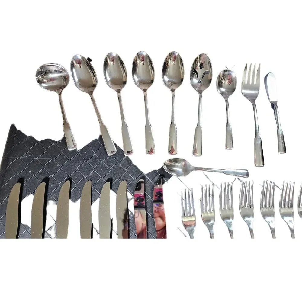 Vintage Rogers Stainless by Oneida Flatware Set 49 Pc Service for 8